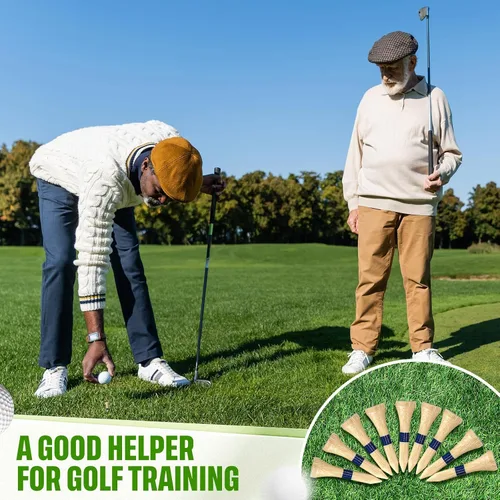 Miniatura 6 de Mudder Camisetas de golf a granel de bambú de madera para hombres, accesorios de pelotas de madera multicolor