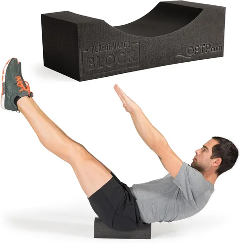 OPTP Bloque de rendimiento – Bloque de entrenamiento de espuma, soporte para yoga, pilates, terapia física, estiramiento, fuerza central, bloque de