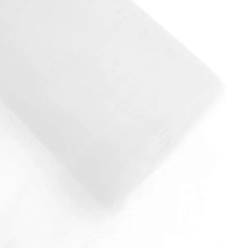 Colorido perno de tul de tela de 54 pulgadas por 40 yardas (120 pies) para bodas y decoración, vestido personalizado, arte y manualidades (blanco)