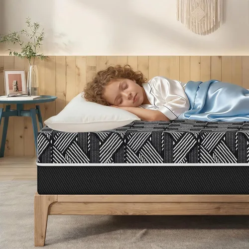 Colchón de tamaño individual de 6 pulgadas, colchón de espuma viscoelástica de gel de lujo para aliviar la presión, firmeza media para aliviar el
