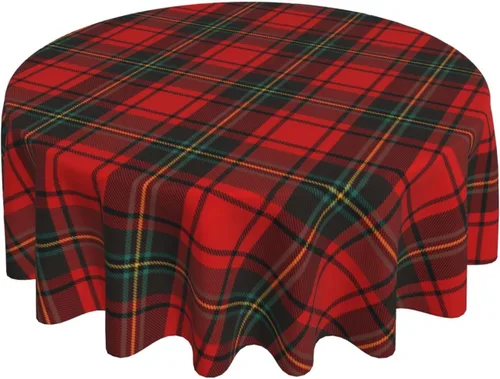 Miniatura 22 de AGAYNA 4th of July Tablecloth Round 60 Inch Blue Red White Patriotic Stars Table Cloth,Stain Resistance Independence Day Holiday Table Covers for
