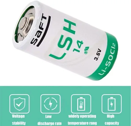 Miniatura 5 de (1 cuenta) LSH14 3.6V 5800mAh batería de litio Formato C PLC para SAFT LSH14 batería