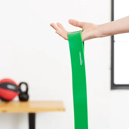 Miniatura 2 de Amazon Basics - Banda de resistencia para dominada, 1-3/4 pulgadas (50 a 125 libras), verde