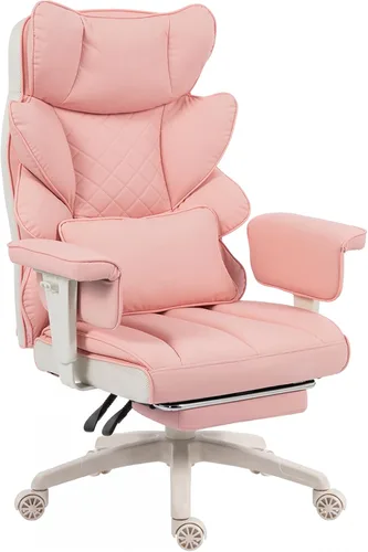 Miniatura 9 de Dowinx Silla de oficina grande y alta con cojín de resorte de bolsillo, sillas de juegos de computadora de respaldo alto con reposabrazos Negro