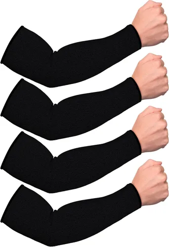 Geyoga 2 pares de fundas para antebrazo para hombres y mujeres, protectores de brazo para piel fina y moretones, resistente a mordeduras de perro