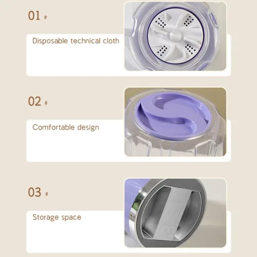 Miniatura 6 de Lavadora de ropa interior, mini lavadora mejorada 2026, portátil, recargable, inalámbrica, mini lavadora, taza de lavandería para brasier, ropa Verde