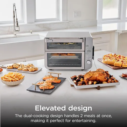 Miniatura 2 de Ninja Horno de encimera Double Stack XL y freidora de aire con sistema Pro Cook