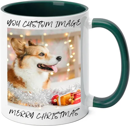 Miniatura 25 de Taza de café personalizada con texto y foto, taza personalizada, ideas únicas, regalos para hombres, mujeres, mamá, papá, novia, novio, amigo, Negro