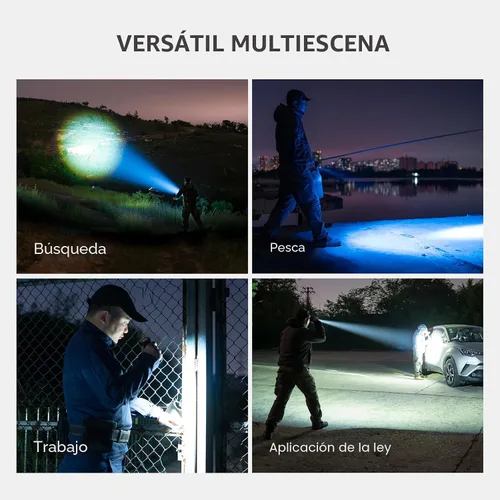 Miniatura 5 de OLIGHT Marauder Mini 7,000 lúmenes linterna brillante con distancia de haz de 600 metros, potentes luces RGB, recargable magnética para trabajo al