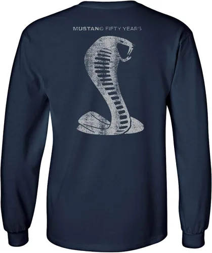 Miniatura 3 de Mustang - Camiseta de manga larga para Ford 50 Shelby, color gris serpiente
