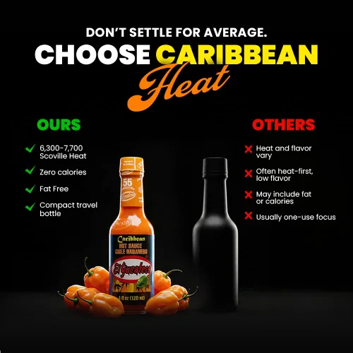 Miniatura 6 de El Yucateco Caribbean Chile Habanero - Salsa picante de 4 onzas, auténtica salsa picante mexicana (paquete de 2)