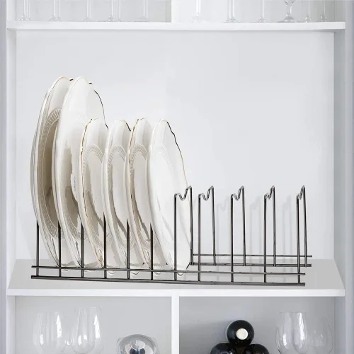 Miniatura 6 de SANNO Organizador de tapa para ollas, organizador de cocina para platos, tablas de cortar utensilios para hornear, refrigeración, ollas y sartenes
