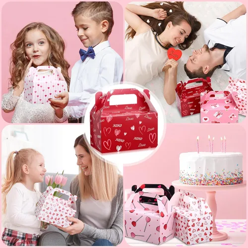 Miniatura 3 de Zhanmai Paquete de 36 cajas de golosinas para el día de San Valentín, cajas de dulces con corazones para golosinas, contenedor de regalo para el día