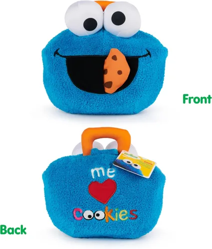 Miniatura 3 de GUND Sesame Street Juego Oficial de Cookie Monster y Gonger, Juego de Juguetes Sensoriales de Felpa Premium para Edades de 1 Año en Adelante, Azul