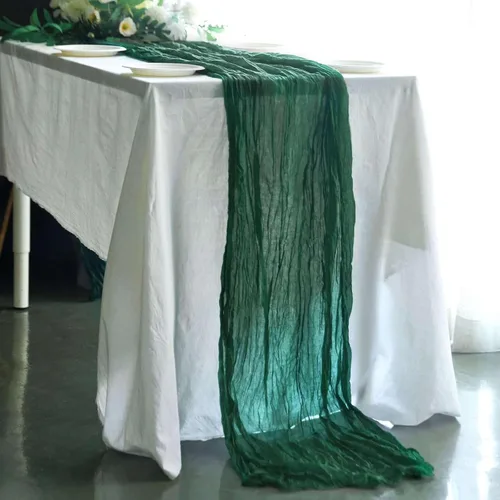 Miniatura 87 de Efavormart - Camino de mesa de gasa verde salvia de 10 pies, tela de gasa de 120 pulgadas para bodas de jardín botánico, eventos de primavera