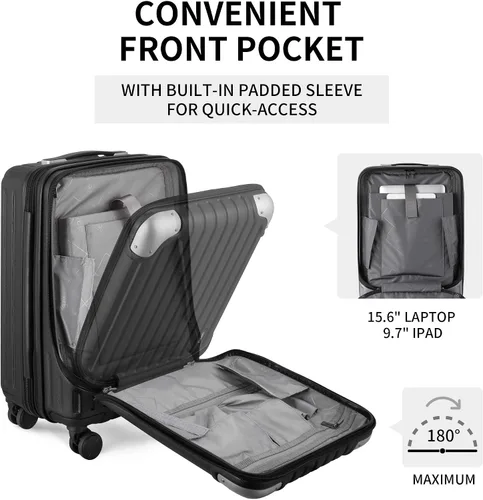 Miniatura 3 de LEVEL8 Grace Luggage, Negro -, Casual y de negocios
