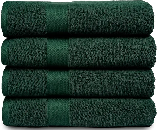 Miniatura 22 de MAURA Juego de toallas de baño de alta calidad, 100 % algodón, de 35 x 70 pulgadas, ultra absorbentes, de secado rápido, suaves, para baño, toallas