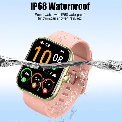 Miniatura 8 de Reloj inteligente para hombres y mujeres, versión 2026 (respuesta/hacer llamadas) 1.96 pulgadas, HD, reloj para correr, IP68 impermeable, podómetro