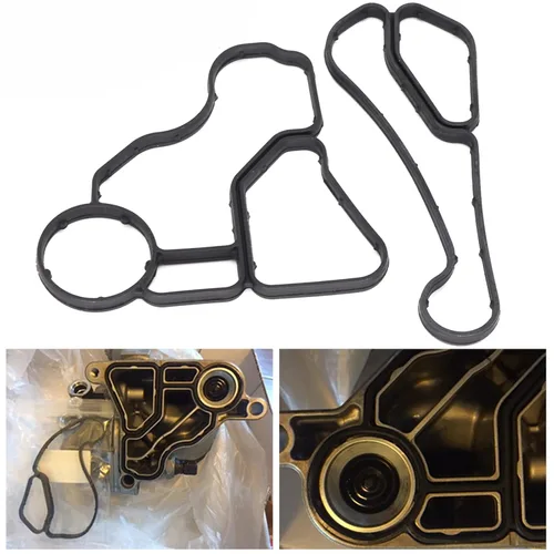 Miniatura 2 de 11427525335 para BMW E90 E92 328I 3.0L Junta de enfriador de aceite 11427537293 Junta de carcasa de filtro de aceite X3 X4 X5 Z4 128i 323i 328xi
