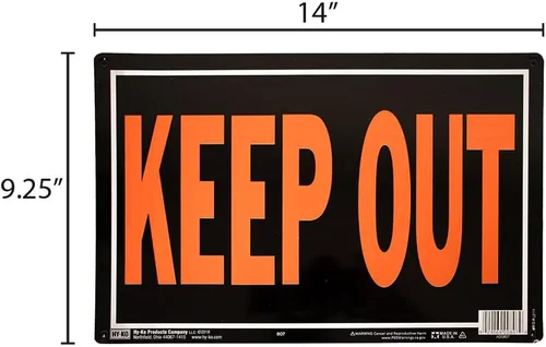 Miniatura 2 de Hy-Ko Products Keep Out