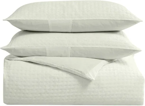 Miniatura 6 de Tommy Bahama - Juego de funda de edredón tamaño Queen, juego de cama liso texturizado con fundas a juego, ideal para todas las estaciones