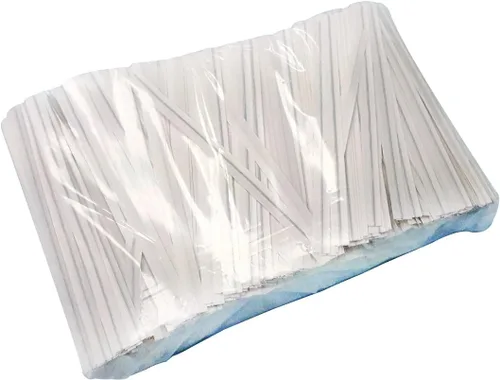 Miniatura 2 de cintas de alambre de 4 pulgadas de largo, con revestimiento de plástico, no se rompen, uso general, ideal para bolsas de regalo de fiesta, embalaje