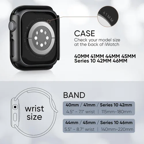 Miniatura 4 de Bandas elásticas compatibles para correa y carcasa de Apple Watch de 40mm 44mm 41mm 45mm 42mm 46mm, correas deportivas de nailon Solo Loop