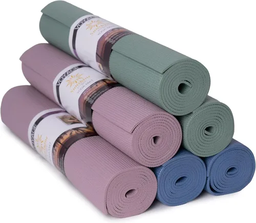 Voyage - Tapete de yoga a granel, paquete de 6, 72 x 24 pulgadas, esterillas de yoga profesionales para estudio y gimnasio, 0.197 in de grosor, Calm
