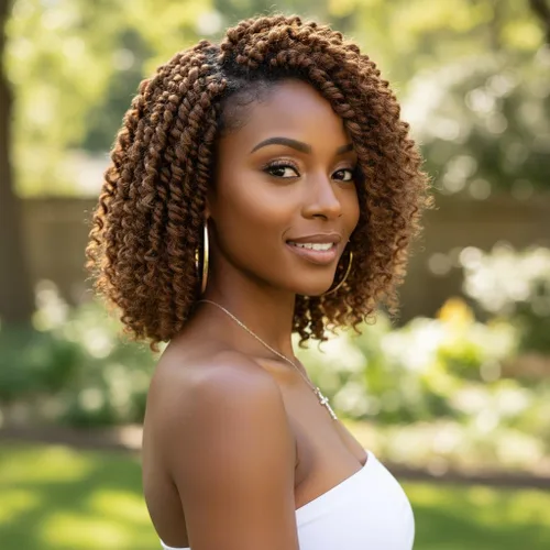 Miniatura 14 de Fulcrum Cabello Passion Twist de 6 pulgadas, 8 paquetes de cabello de ganchillo Passion Twist para mujeres negras, cabello pretrenzado de ganchillo