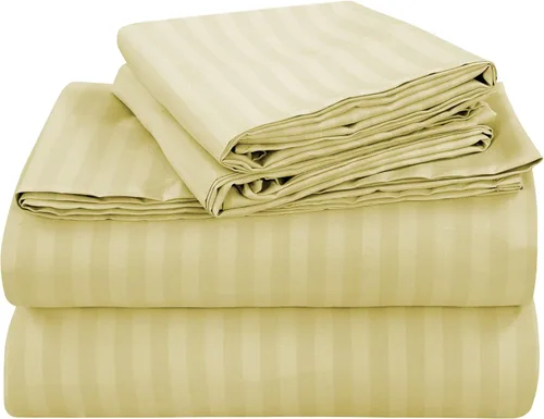 Miniatura 11 de ROYALE LINENS Juego de 4 sábanas King - Ropa de cama de microfibra cepillada suave de 1800 hilos - 1 sábana ajustada y 1 sábana lisa, 2 fundas