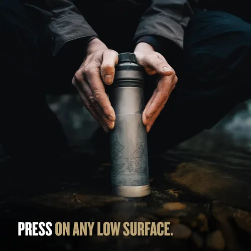 Miniatura 5 de GRAYL UltraPress Titanium - Purificador y filtro de agua de 16.9 oz para senderismo, mochilero, supervivencia, bushcraft, viajes (Olive Drab)