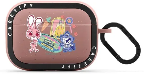 Miniatura 21 de CASETiFY AirPods Pro (1ª/2ª Gen) Estuche Bounce con Anillo [Colaboración Frozen] - Copo de Nieve de Anna - Taupe Mate