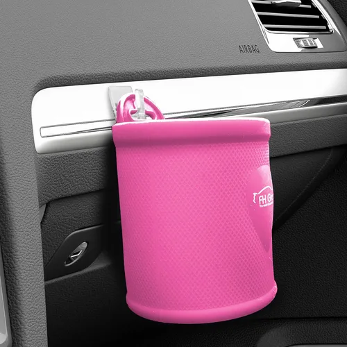 Miniatura 4 de Portavasos FH GROUP de silicona para rejilla de ventilación, color rosa bebé, rosado bebé