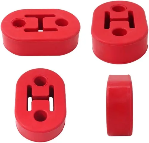 Miniatura 3 de 4 silenciadores universales de goma de repuesto para tubo de escape de 2 agujeros, soporte de montaje de buje para Ford Crown Victoria Base Sedan