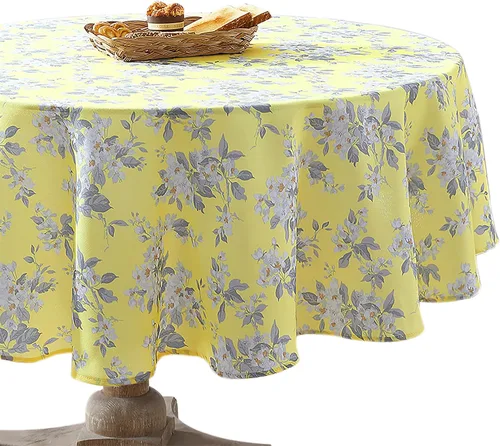 Laura Ashley Mantel decorativo, resistente a las arrugas y a las manchas, repelente al agua a prueba de derrames, tela de poliéster lavable de fácil