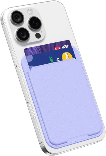 Miniatura 16 de oakxco Billetera para teléfono adhesiva, delgada y delgada con adhesivo para tarjetas de crédito, bolsillo trasero del teléfono, funda de plástico