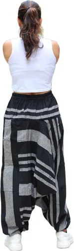 Miniatura 5 de PEACH PEBBLE Pantalones Harem 100% algodón, pantalones bohemios de yoga hippie