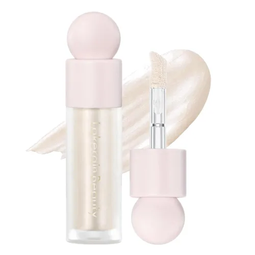 Mysense Maquillaje iluminador líquido, iluminador facial luminoso natural, luminizador ligero y sedoso, maquillaje iluminador facial impermeable de