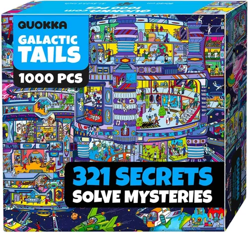 Miniatura 11 de QUOKKA Rompecabezas de 1000 piezas para adultos y adolescentes – Rompecabezas de Jigsaw para adultos con giros desérticos, secretos ocultos