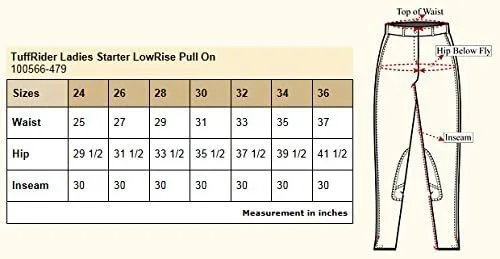 Miniatura 5 de TuffRider Pantalones Lowrise para mujer con calcetines de rayas surtidos
