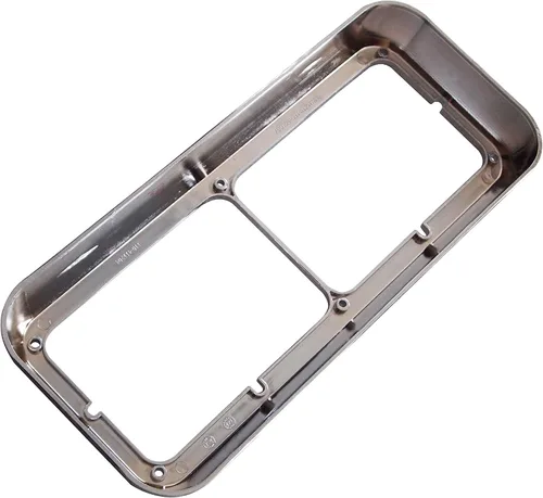 Miniatura 4 de QSC Truck Parts Bisel doble cromado para faros delanteros compatible con Kenworth Peterbilt Freightliner
