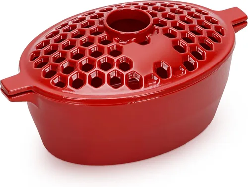 Miniatura 10 de G GOOD GAIN Vaporizador de estufa de leña, humidificador de estufa de hierro fundido con parte superior de apertura grande Olla ovalada para Verde