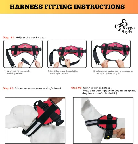 Miniatura 8 de Chaleco de entrenamiento para perros de servicio, arnés ajustable sin tirones con parches. Chaleco de entrenamiento para perros de servicio