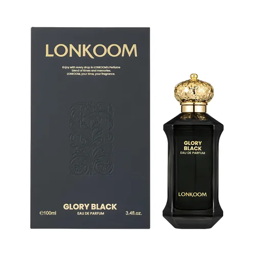 Miniatura 7 de Lonkoom Glory Black Perfume para hombres, 3.4 onzas líquidas, Eau De Parfum Spray fragancia de larga duración, notas amaderadas picantes de azafrán