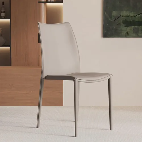 Miniatura 15 de Sillas de comedor de cocina, sillas de comedor apilables, silla de comedor tapizada de piel sintética, silla de hospitalidad con respaldo alto