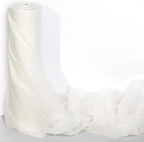 Anderson's Gossamer ignífugo blanco, 59 pulgadas x 100 yardas, tela transparente para decoraciones de boda, baby shower, revelación de género,