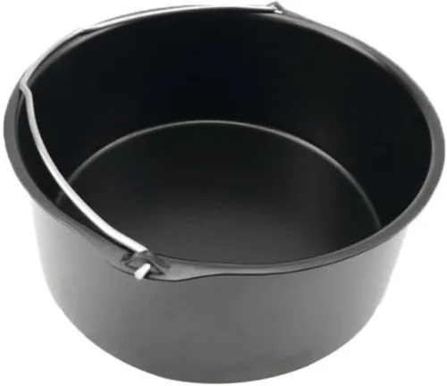 Miniatura 3 de Juego de 5 piezas de sartén de parrilla para horno, accesorios de parrilla redonda, bandeja para hornear, sartén redonda, kit de olla para pizza