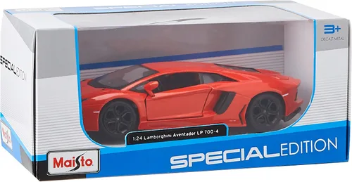 Miniatura 4 de Vehículo Maisto Lamborghini Aventador, LP 700, 4 Diecast, Anaranjado metálico
