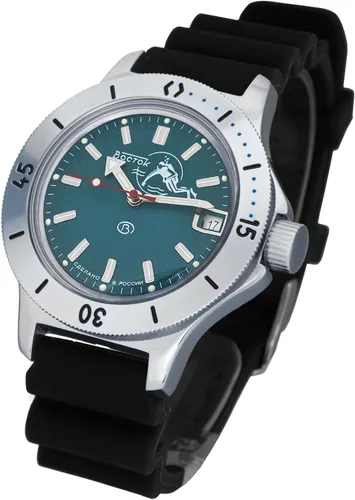 Miniatura 2 de VOSTOK Amphibian 120 Scuba Dude Diver - Reloj de pulsera militar ruso automático 120059 Casual