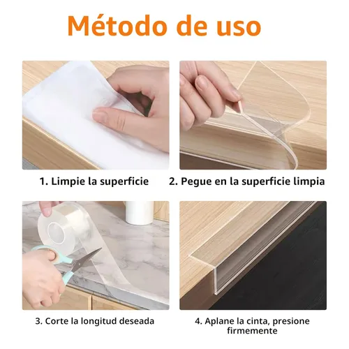 Miniatura 7 de 1.57 pulgadas x 9.84 pies, protector de esquina para bebé, tira protectora de borde transparente, cinta protectora de borde afilado, protectores